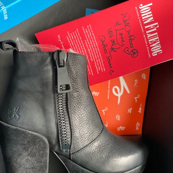 Fluevog Tinder Leather Platform Boot - Picture 5 of 5